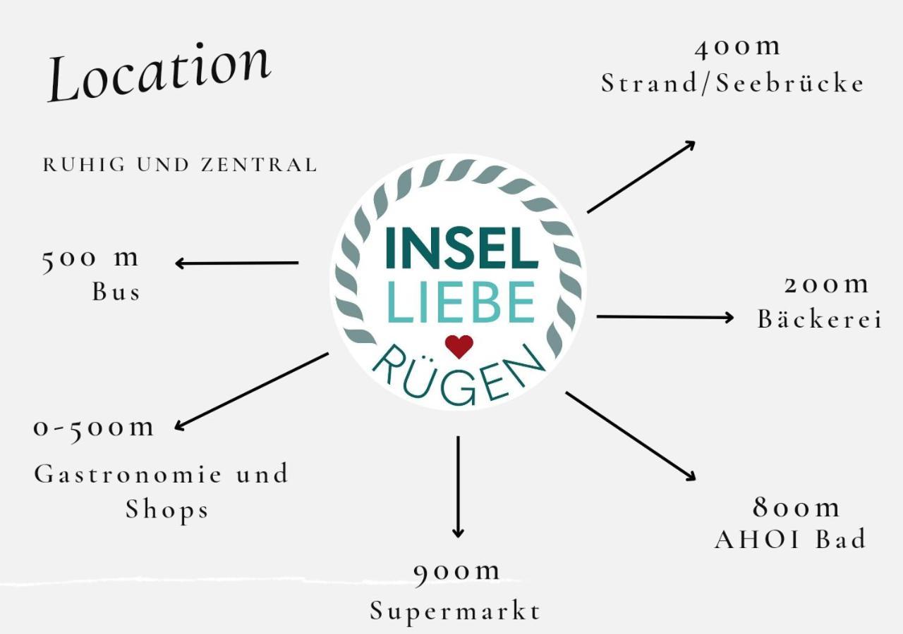 Das Appartement Inselliebe Ruegen Inkl Sauna Und 3H Taeglich Eintritt Ahoi Schwimmbad ゼリン エクステリア 写真